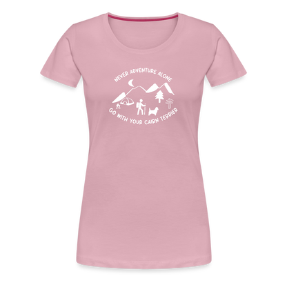 Women’s Premium T-Shirt - Cairn Terrier - Abenteuer - Hellrosa