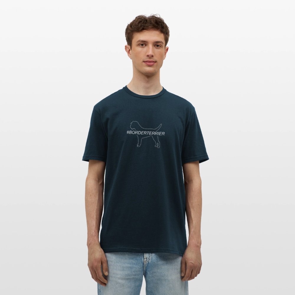 Border Terrier - Hashtag | Männer T-Shirt - Navy