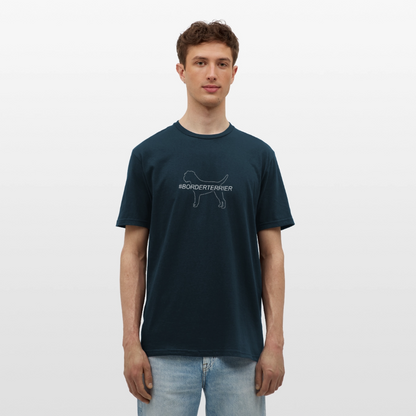 Border Terrier - Hashtag | Männer T-Shirt - Navy