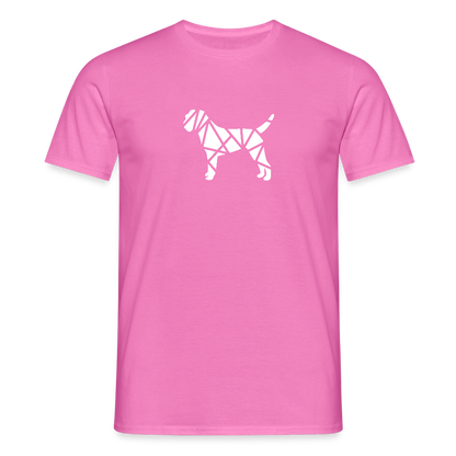 Border Terrier geometrisch | Männer T-Shirt - Pink