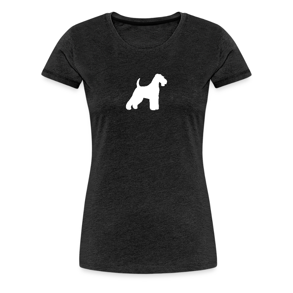 Welsh Terrier-Silhouette | Women’s Premium T-Shirt - Anthrazit
