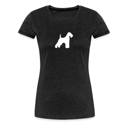 Welsh Terrier-Silhouette | Women’s Premium T-Shirt - Anthrazit