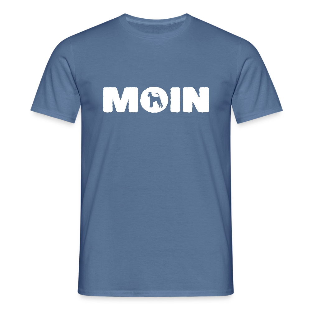 Airedale Terrier - Moin | Männer T-Shirt - Taubenblau 