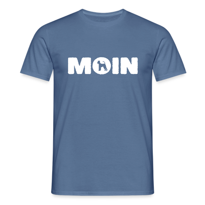 Airedale Terrier - Moin | Männer T-Shirt - Taubenblau 