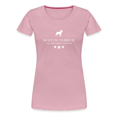 Women’s Premium T-Shirt - Boston Terrier - Lively, highly intelligent, smooth coated... - Hellrosa