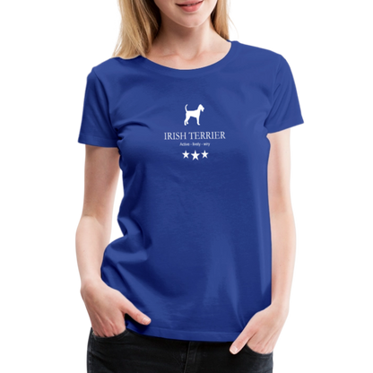 Women’s Premium T-Shirt - Irish Terrier - Active, lively, wiry... - Königsblau
