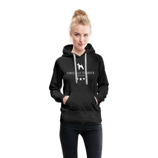 Frauen Premium Hoodie - Airedale Terrier - King of terriers... - Schwarz