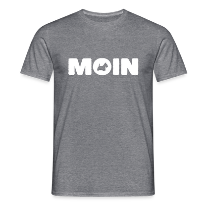 Scottish Terrier - Moin | Männer T-Shirt - Graphit meliert