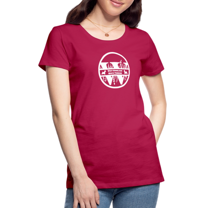 Women’s Premium T-Shirt - West Highland White Terrier - Monogramm - dunkles Pink