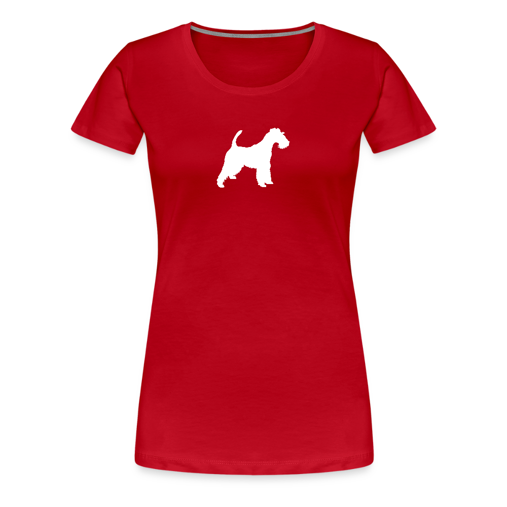 Foxterrier-Silhouette | Women’s Premium T-Shirt - Rot