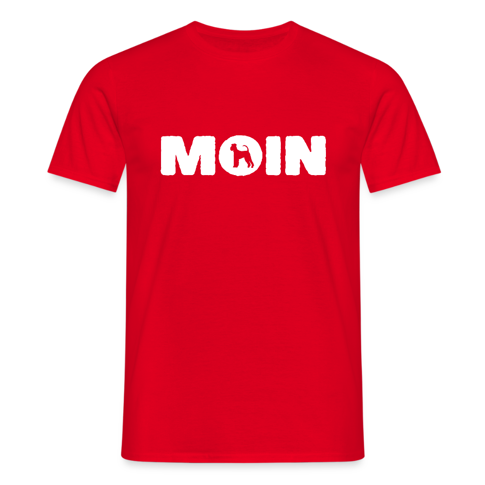 Airedale Terrier - Moin | Männer T-Shirt - Rot