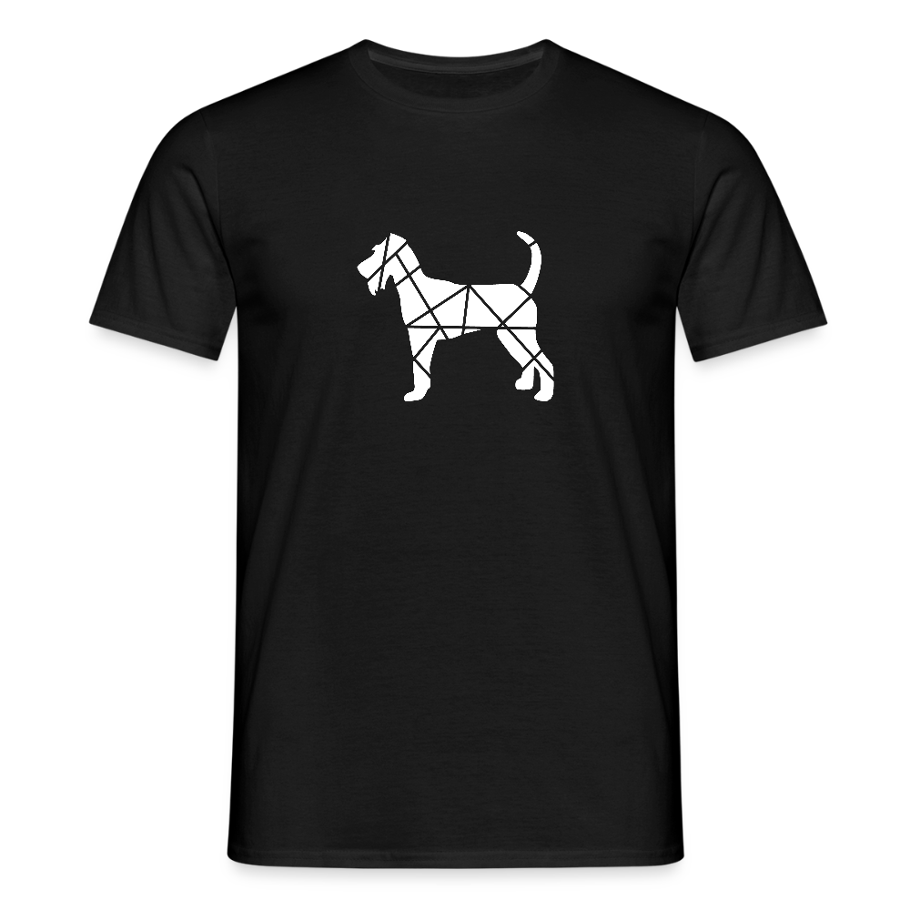 Irish Terrier geometrisch | Männer T-Shirt - Schwarz