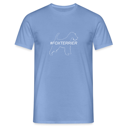 Foxterrier - Hashtag | Männer T-Shirt - carolina blue