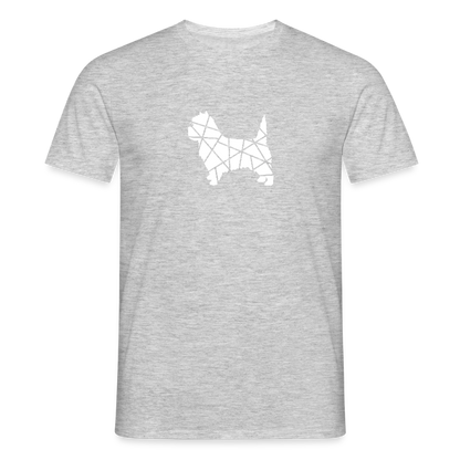 Cairn Terrier geometrisch | Männer T-Shirt - Grau meliert