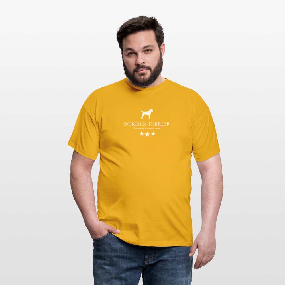 Border Terrier - Essentially a working terrier... | Männer T-Shirt - Gelb