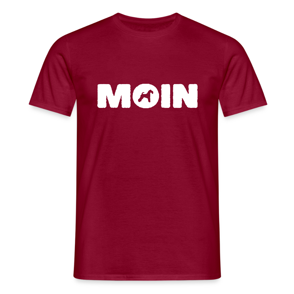 Kerry Blue Terrier - Moin | Männer T-Shirt - Ziegelrot