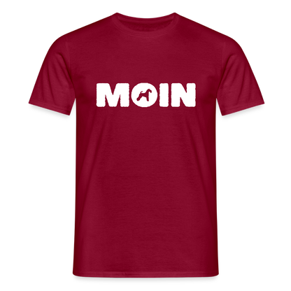 Kerry Blue Terrier - Moin | Männer T-Shirt - Ziegelrot