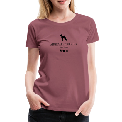 Women’s Premium T-Shirt - Airedale Terrier - King of terriers... - Malve