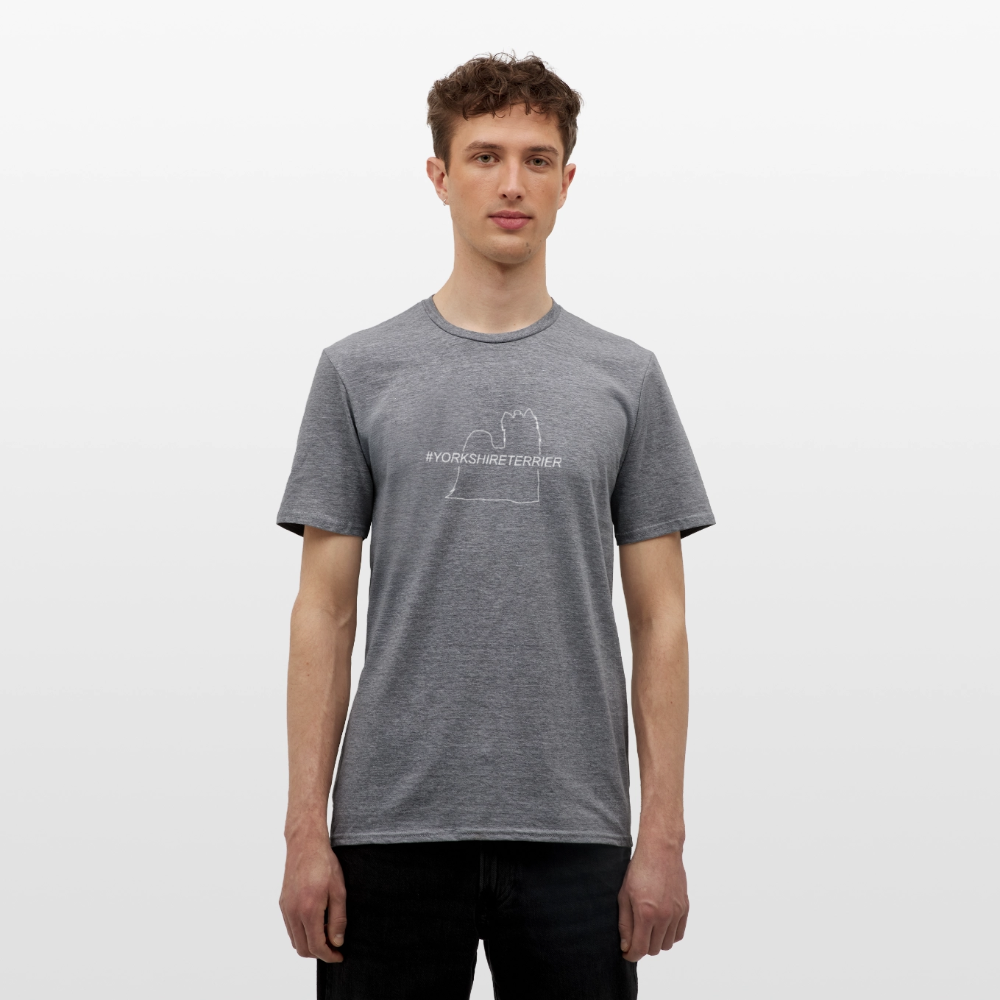 Yorkshire Terrier - Hashtag | Männer T-Shirt - Graphit meliert
