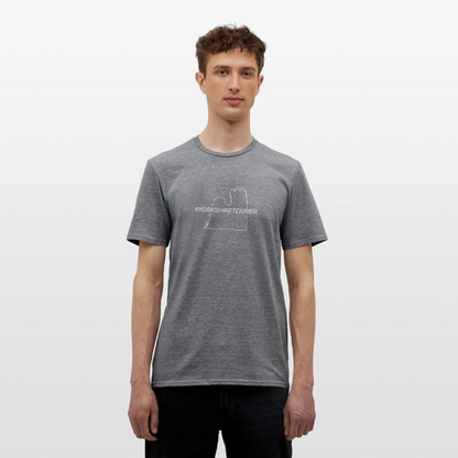 Yorkshire Terrier - Hashtag | Männer T-Shirt - Graphit meliert