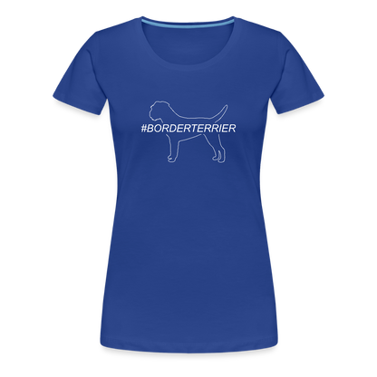 Women’s Premium T-Shirt - Border Terrier - Hashtag - Königsblau
