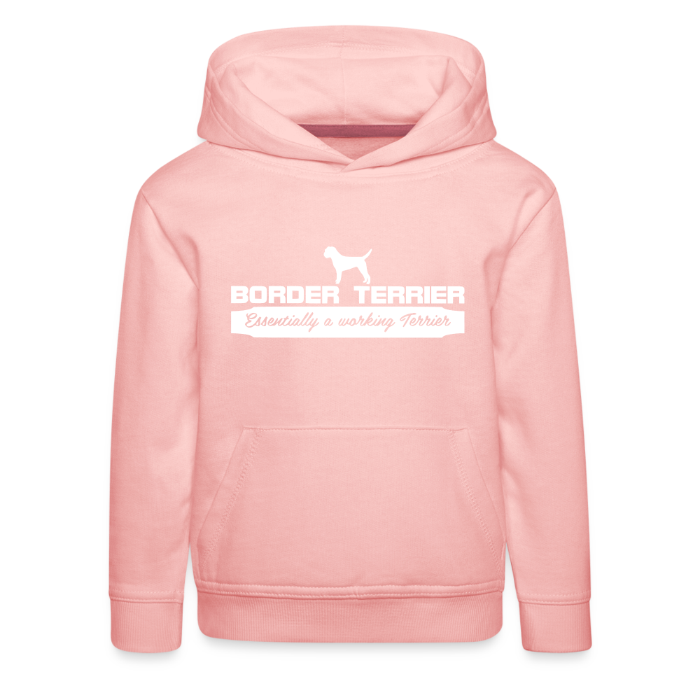 Kinder Premium Hoodie - Border Terrier - Essentially a working Terrier... - Kristallrosa