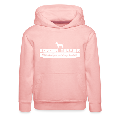 Kinder Premium Hoodie - Border Terrier - Essentially a working Terrier... - Kristallrosa