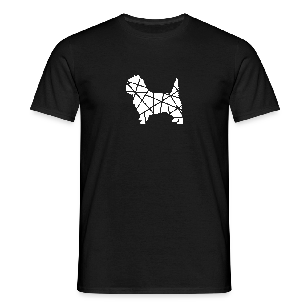 Cairn Terrier geometrisch | Männer T-Shirt - Schwarz