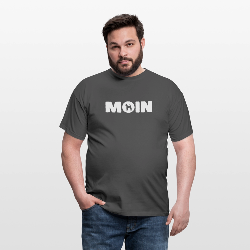 Airedale Terrier - Moin | Männer T-Shirt - Anthrazit