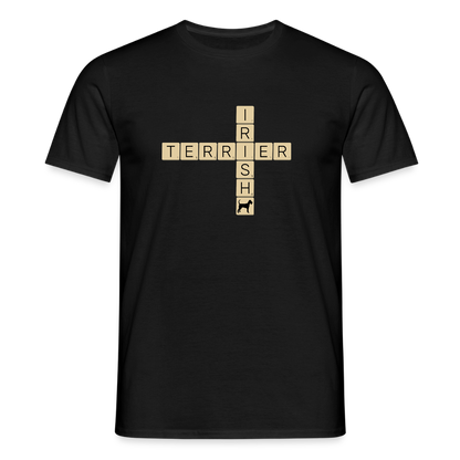 Irish Terrier - Scrabble | Männer T-Shirt - Schwarz