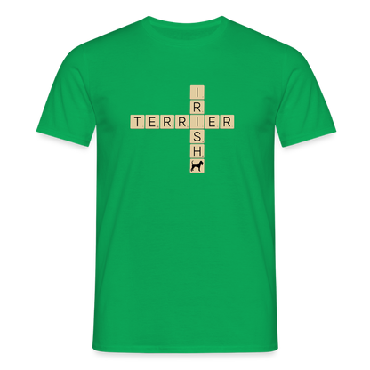 Irish Terrier - Scrabble | Männer T-Shirt - Kelly Green