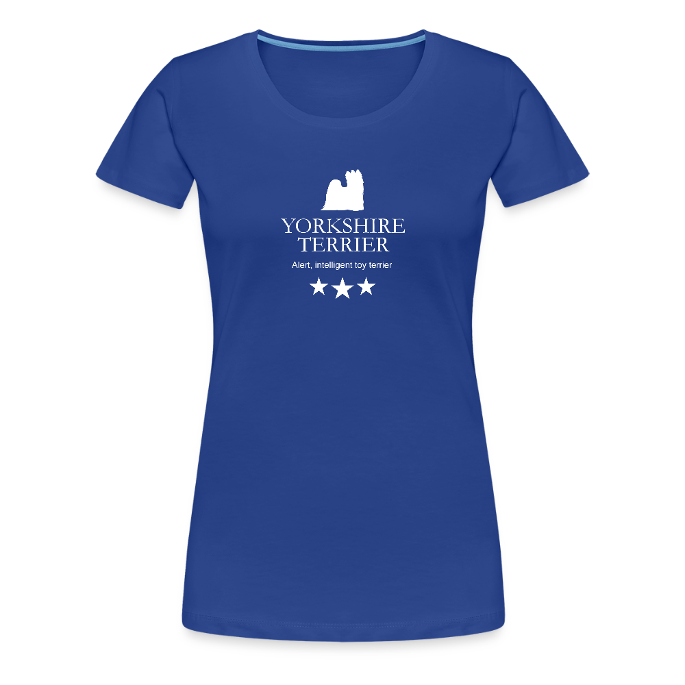 Women’s Premium T-Shirt - Yorkshire Terrier - Alert, intelligent toy terrier... - Königsblau
