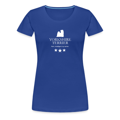 Women’s Premium T-Shirt - Yorkshire Terrier - Alert, intelligent toy terrier... - Königsblau