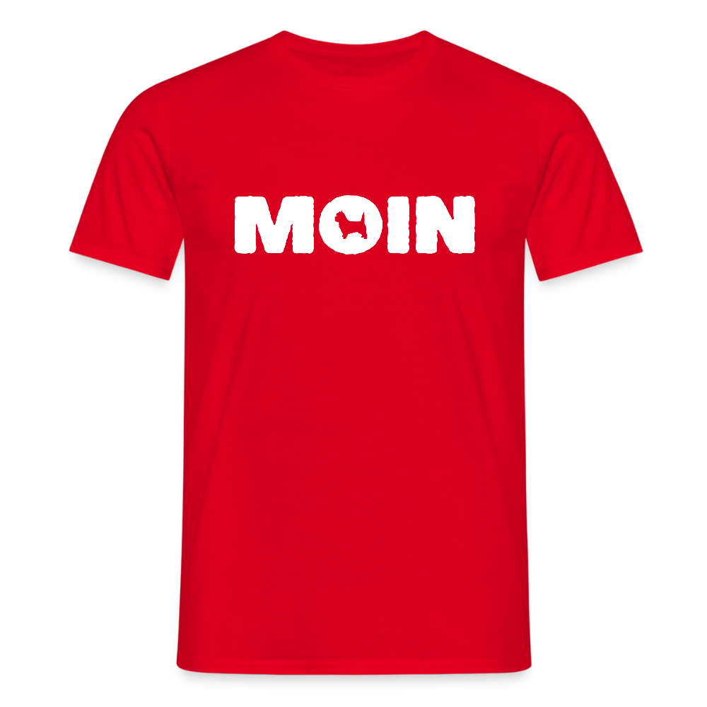 Cairn Terrier - Moin | Männer T-Shirt - Rot