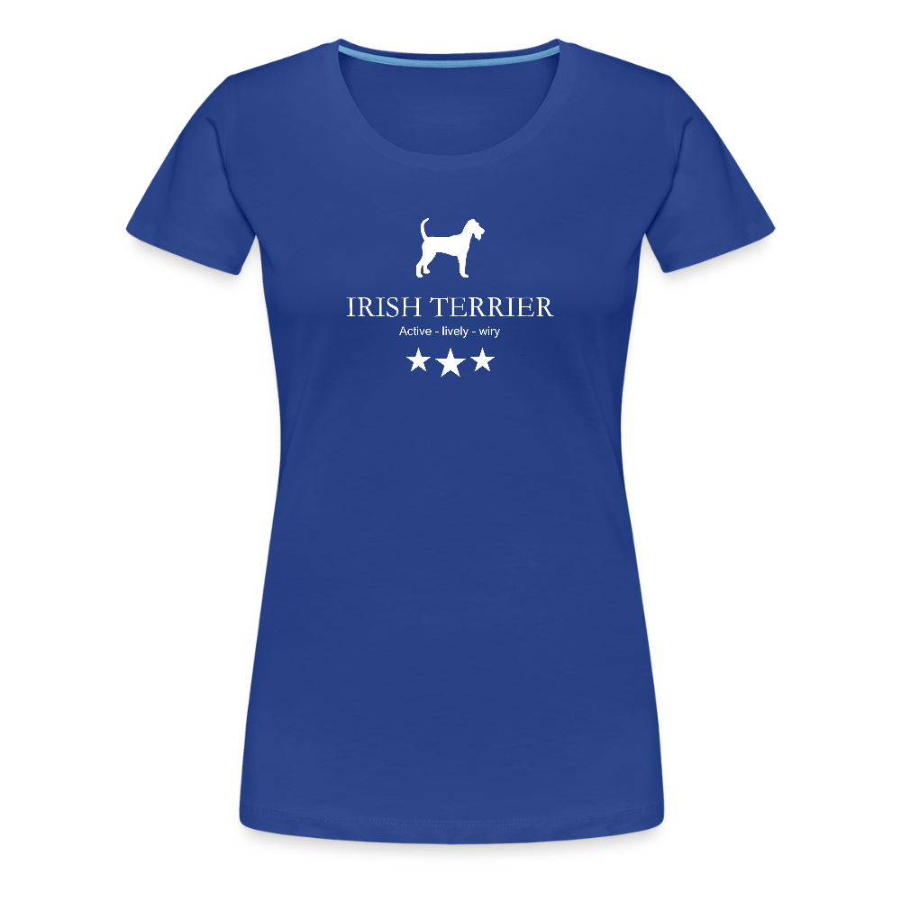 Women’s Premium T-Shirt - Irish Terrier - Active, lively, wiry... - Königsblau