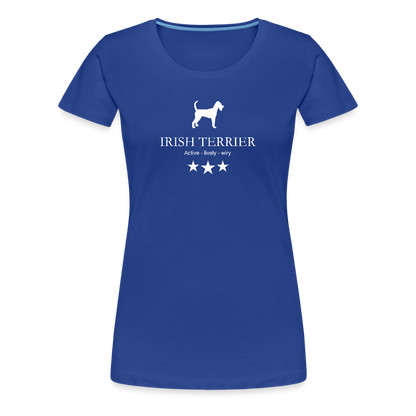 Women’s Premium T-Shirt - Irish Terrier - Active, lively, wiry... - Königsblau