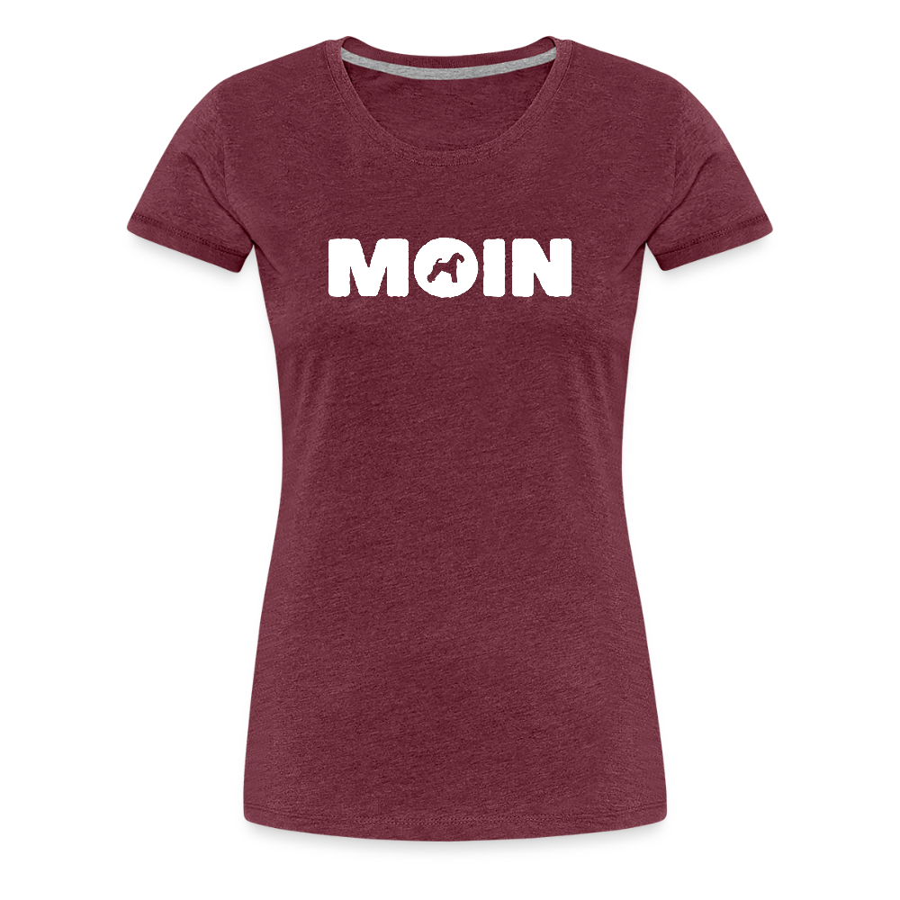 Women’s Premium T-Shirt - Kerry Blue Terrier - Moin - Bordeauxrot meliert