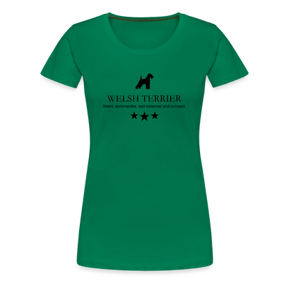 Women’s Premium T-Shirt - Welsh Terrier - Smart, workmanlike, well-balanced and compact... - Kelly Green