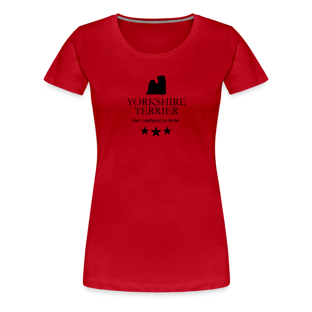 Women’s Premium T-Shirt - Yorkshire Terrier - Alert, intelligent toy terrier... - Rot