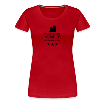 Women’s Premium T-Shirt - Yorkshire Terrier - Alert, intelligent toy terrier... - Rot