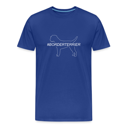 Männer Premium T-Shirt - Border Terrier - Hashtag - Königsblau