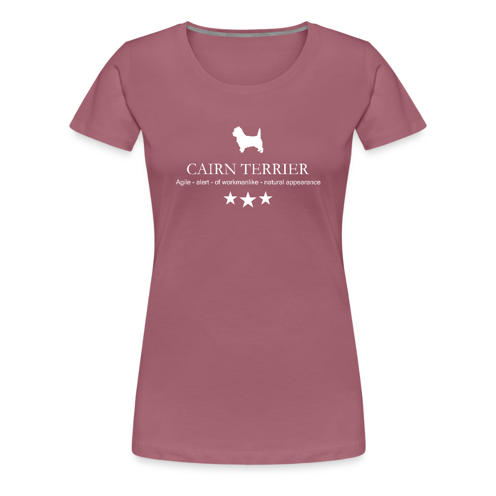 Women’s Premium T-Shirt - Cairn Terrier - Agile, alert, of workmanlinke... - Malve
