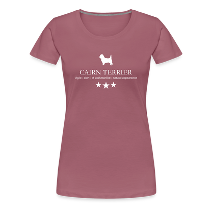 Women’s Premium T-Shirt - Cairn Terrier - Agile, alert, of workmanlinke... - Malve