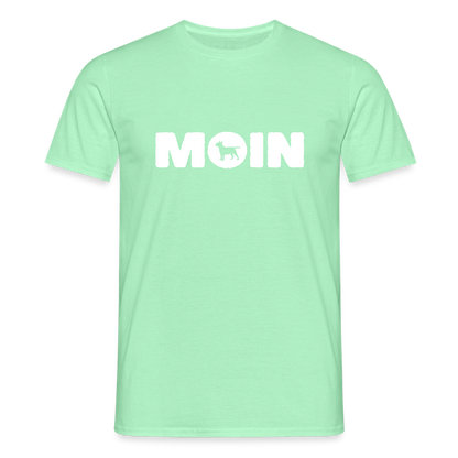 Bull Terrier - Moin | Männer T-Shirt - Mintgrün