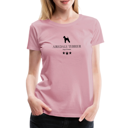 Women’s Premium T-Shirt - Airedale Terrier - King of terriers... - Hellrosa