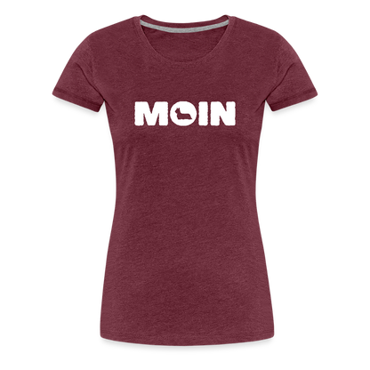 Women’s Premium T-Shirt - Skye Terrier - Moin - Bordeauxrot meliert