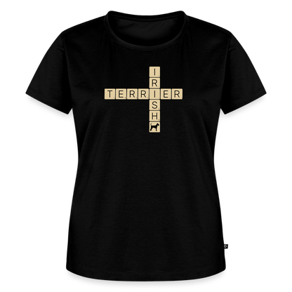 Irish Terrier - Scrabble | Women’s Premium T-Shirt - Schwarz