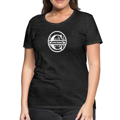 Women’s Premium T-Shirt - Cairn Terrier - Monogramm - Anthrazit