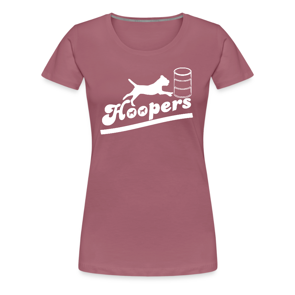 Women’s Premium T-Shirt - Hoopers mit Border Terrier - Malve