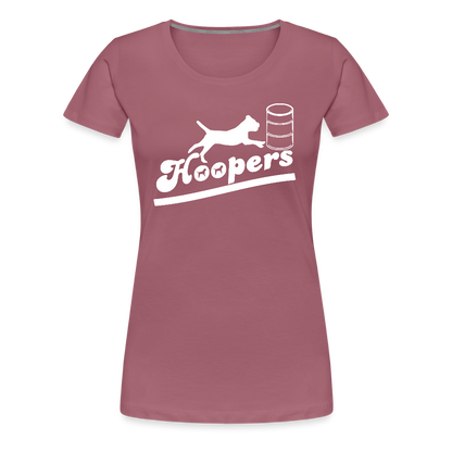 Women’s Premium T-Shirt - Hoopers mit Border Terrier - Malve